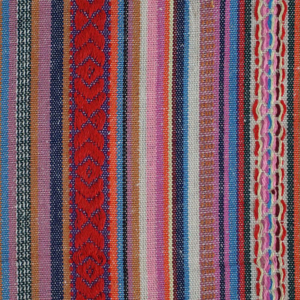 Dekostoff Jacquard Webstreifen Webmuster bunt